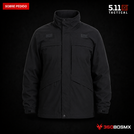 Parka 3 en 1 2.0 5.11 en color Negro, prenda sobre pedido