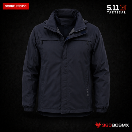 Chaqueta Impermeable Tac-Dry 2.0 5.11 en color Azul Marino Oscuro, prenda sobre pedido