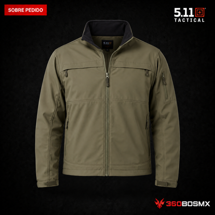 Chaqueta Chameleon Softshell 2.0 5.11 en color Verde Ranger, prenda sobre pedido