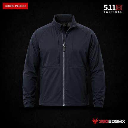 Chaqueta Cortaviento Elástica LT 5.11 en color Azul Marino Oscuro, prenda sobre pedido