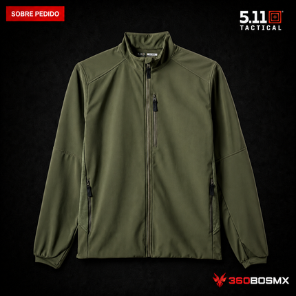 Chaqueta de Servicio Softshell 5.11 en color Verde TDU, prenda sobre pedido