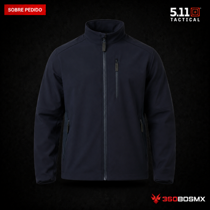 Chaqueta de Servicio Softshell 5.11 en color Azul Marino Oscuro, prenda sobre pedido