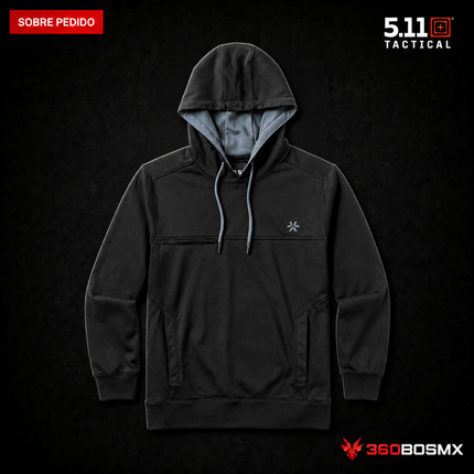 Sudadera con Capucha Bryce 5.11 en color Negro, prenda sobre pedido