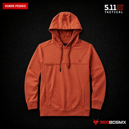 Sudadera con Capucha Bryce 5.11 en color Cobre Madera, prenda sobre pedido