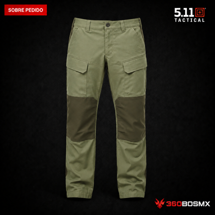 Pantalón 5.11 Peak Cargo para hombre en color Verde Tank/Verde Ranger, producto sobre pedido