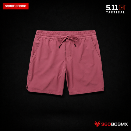 Short 5.11 Big Sur Hybrid Short 7 pulgadas para hombre en color Rosa Shadow, producto sobre pedido