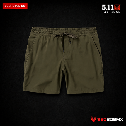 Short 5.11 Big Sur Hybrid Short 7 pulgadas para hombre en color Verde Ranger, producto sobre pedido