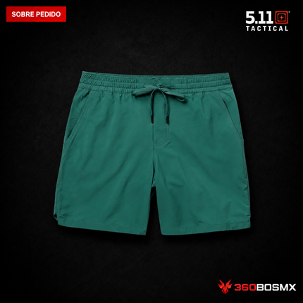 Short 5.11 Big Sur Hybrid Short 7 pulgadas para hombre en color Verde Pond, producto sobre pedido