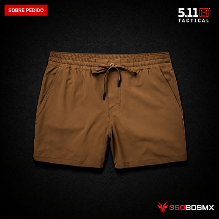 Short 5.11 Big Sur Hybrid Short Print 5 pulgadas para hombre en color Café Duck, producto sobre pedido