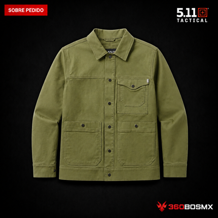 Chaqueta Rosser 5.11 en color Verde Fatiga, prenda sobre pedido