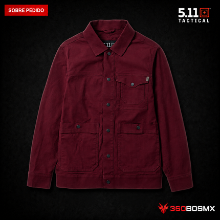 Chaqueta Rosser 5.11 en color Borgoña, prenda sobre pedido