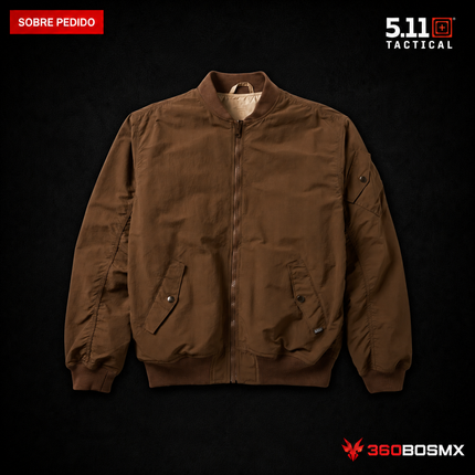 Chaqueta Reversible Kumau 5.11 en color Caqui TDU/Tierra Oscura, prenda sobre pedido