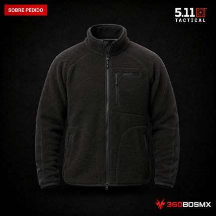 Chaqueta de Forro Polar HQ Tech 5.11 en color Negro, prenda sobre pedido