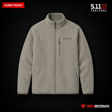 Chaqueta de Forro Polar HQ Tech 5.11 en color Gris Hongo, prenda sobre pedido