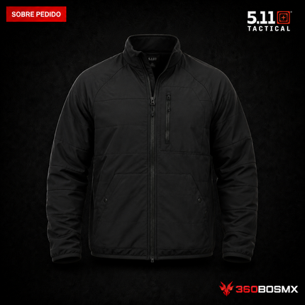 Chaqueta Vista de Cierre Completo 5.11 en color Negro, prenda sobre pedido