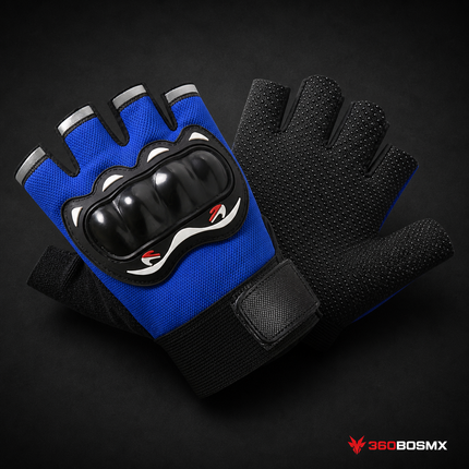 Guantes Antirreflejantes de Dedos Cortos DT-ST4 - Azul