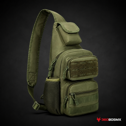 Pechera Táctica MOLLE AKM-050 - Verde Militar