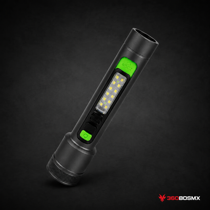Linterna LED COB IPX5 con Zoom DT786 - Gris Oxford