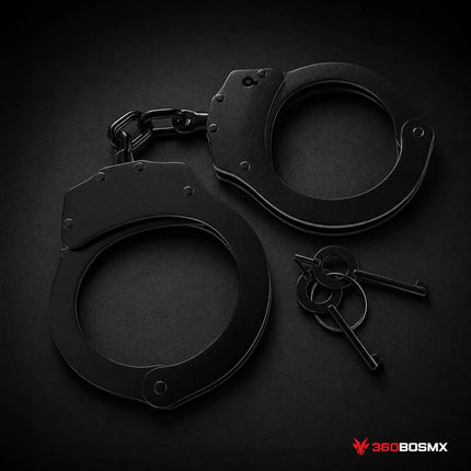 Esposas Metálicas HC111 con Dos Llaves – Negro