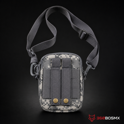 Bolso Molle Pouch c/CORREA AJUSTABLE (Mariconera), como 8031s Luting BB-86 BB-86 – Gris pixel