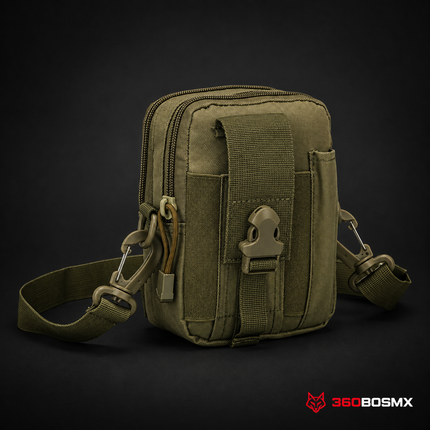 Bolso Molle Pouch c/CORREA AJUSTABLE (Mariconera), como 8031s Luting BB-86 BB-86 – Verde militar