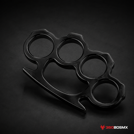 Manopla Boxer SN19 negra de acero inoxidable