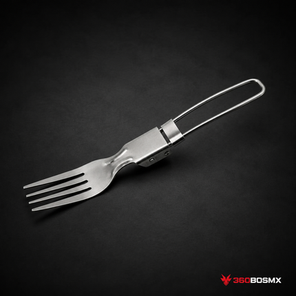Tenedor Plegable de Acero Inoxidable para Campismo PJ497
