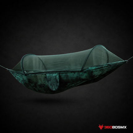 Hamaca de Campismo con Mosquitero ZDY015 – Verde