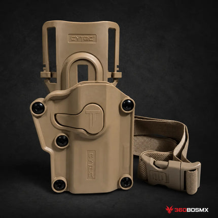 Funda Universal Cytac Segunda Generación con Piernera de 3 Pasos – Caqui – 360BOSMX