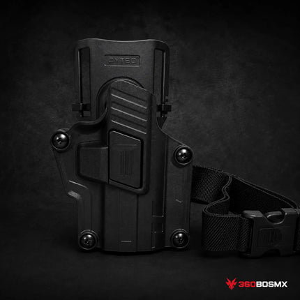 Funda Universal Cytac Segunda Generación con Piernera de 3 Pasos – Negro MP