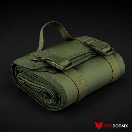Tapete Tiro Profesional Plegable IMPERMEABLE C/Asa sistema MOLLE G1017 – Verde