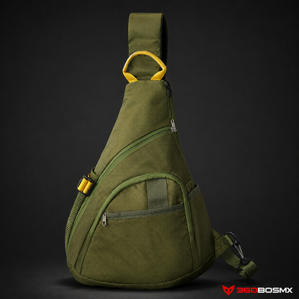 Pechera 15Lts, All fashion (Casual), candado seguridad, muchos compartimientos, portabotellas lateral G1114 – Verde