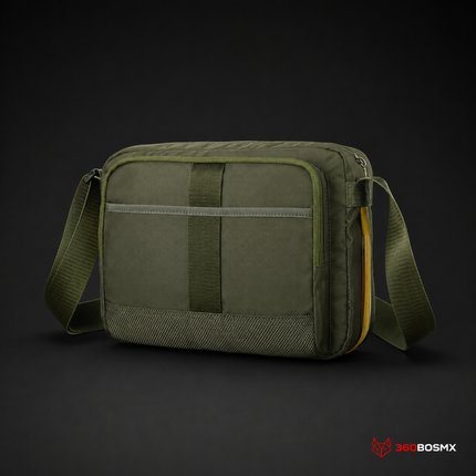 Mariconera 8Lts, All fashion (casual), +compartimentos, candado seguridad G1124 – Verde
