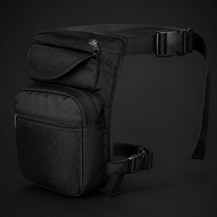 2 EN 1 Piernera muslera, mariconera GJ1131 – Negro