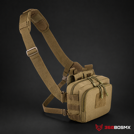 Mochila 2 en 1 mariconera- BANGUER cangurera porta cargadores y accesorios GJ1971 – Negro