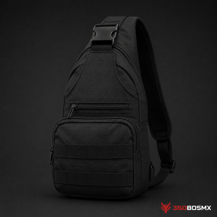 Mochila Pechera Cruzada Táctica Militar Multiusos GJ1975 – Negra