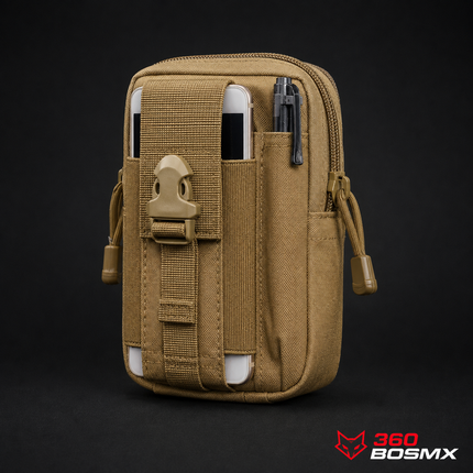 Bolsa Militar Para El Celular Sistema Molle Tactica Calidad 8031s GJP8031s – Caqui