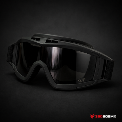 Goggles tácticos y motocross GJP HCJD negros - 360BOSMX