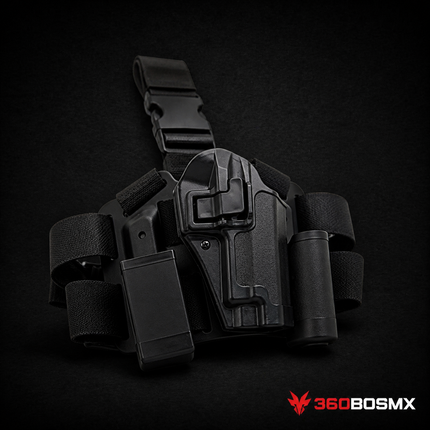 Holster de Pierna SERPA Corto para Sig Sauer SP2022 PJ181 – Negro