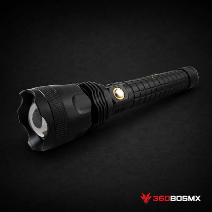 Lámpara de Mano Táctica T9 15,000 lm de Largo Alcance DT287 – Negro