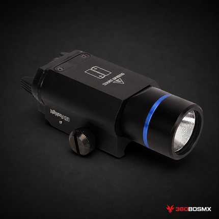 Mini linterna LED para riel de 20 mm PJ614 negra