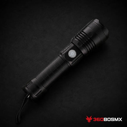 Lámpara de Mano T9 de 5 Pasos con Zoom VOG103 – Negro