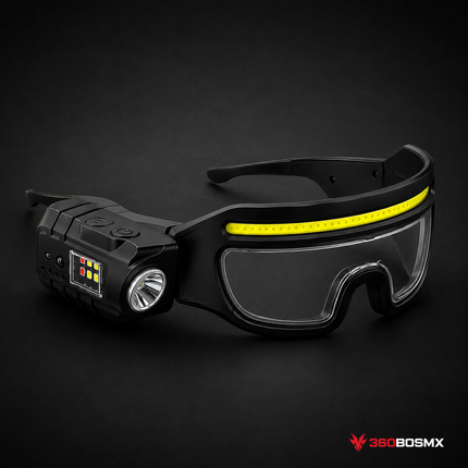 Lentes LED COB con lámpara lateral LJK NGSD421 color negro