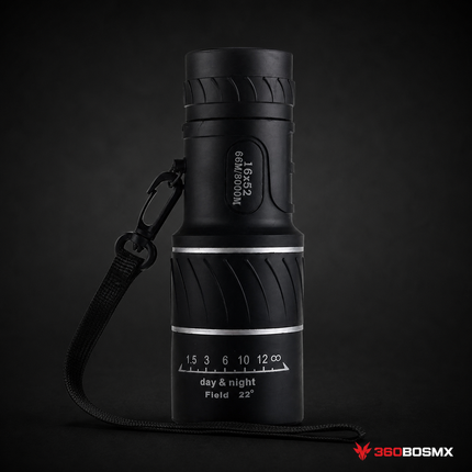 Monocular telescopio LJK 16x52 negro - 360BOSMX
