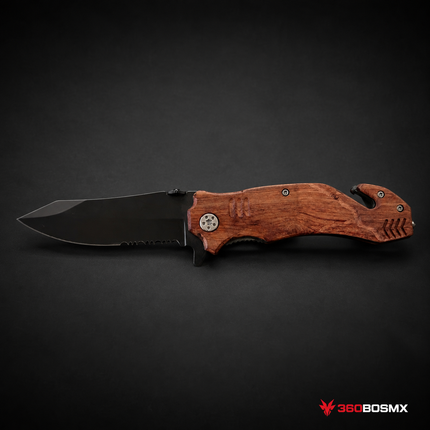 Navaja Táctica Drop point corta soga Rompe vidrios A0244
