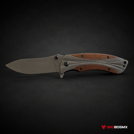 Navaja Plegable C/mango de madera en Acero inoxidable CM72