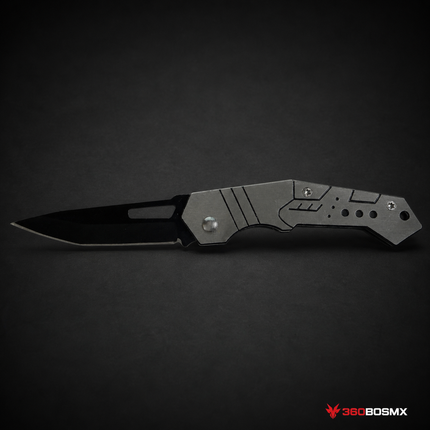 Cuchillo Plegable Hoja Negra Coating | Aluminio Aeroespacial JF882