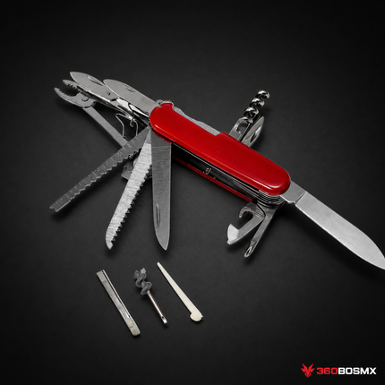 Navaja multiherramienta 18 en 1 W327 roja