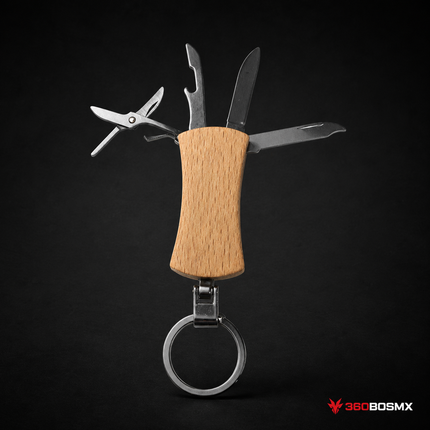 Mini navaja multiusos 4 en 1 W340 madera