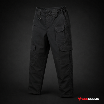 Pantalón Comando Táctico Multibolsas SN284 – Negro, Talla 34